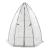 Sera gradina Hunze 183x160cm alb/verde [en.casa] HausGarden Leisure