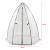 Sera gradina Hunze 183x160cm alb/verde [en.casa] HausGarden Leisure