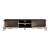 Comoda TV Lempaala 39x160x35cm cu 2 rafturi stejar/negru [en.casa] HausGarden Leisure