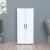 Dulap multifunctional Åsnes 108x49x32cm cu 3 rafturi alb [en.casa] HausGarden Leisure