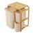 Cos rufe Evenes 70,5x49,5x33cm, cu 3 saci bej [en.casa] HausGarden Leisure
