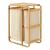 Cos rufe Evenes 70,5x49,5x33cm, cu 3 saci bej [en.casa] HausGarden Leisure