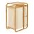 Cos rufe Evenes 70,5x49,5x33cm, cu 3 saci bej [en.casa] HausGarden Leisure