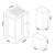 Cos rufe Evenes 70,5x49,5x33cm, cu 3 saci bej [en.casa] HausGarden Leisure