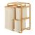 Cos rufe Evenes 70,5x49,5x33cm, cu 3 saci bej [en.casa] HausGarden Leisure