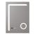 Oglinda baie Chambave 80x60x3cm argintiu cu LED [pro.tec] HausGarden Leisure