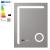 Oglinda baie Chambave 80x60x3cm argintiu cu LED [pro.tec] HausGarden Leisure