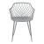 Set 2 scaune bucatarie Kangasniemi plastic gri deschis [en.casa] HausGarden Leisure