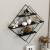 Raft romb de perete Polvijärvi 66x50x9cm metal negru [en.casa] HausGarden Leisure