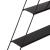 Raft piramida de perete Polvijärvi 59x70x9cm metal negru [en.casa] HausGarden Leisure