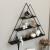 Raft piramida de perete Polvijärvi 59x70x9cm metal negru [en.casa] HausGarden Leisure