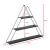 Raft piramida de perete Polvijärvi 59x70x9cm metal negru [en.casa] HausGarden Leisure