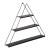 Raft piramida de perete Polvijärvi 59x70x9cm metal negru [en.casa] HausGarden Leisure