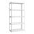 Raft Austrheim 183x90x40cm otel alb [en.casa] HausGarden Leisure