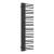 Radiator portprosop Kviteseid 146x45cm 558W negru [neu.haus] HausGarden Leisure
