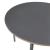 Masa bucatarie Lindesberg 100x75cm gri efect stejar negru rotunda [en.casa] HausGarden Leisure