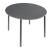 Masa bucatarie Lindesberg 100x75cm gri efect stejar negru rotunda [en.casa] HausGarden Leisure