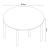 Masa bucatarie Lindesberg 100x75cm gri efect stejar negru rotunda [en.casa] HausGarden Leisure