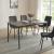 Masa bucatarie Lindesberg 140x80x75cm gri efect stejar negru [en.casa] HausGarden Leisure
