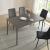 Masa bucatarie Lindesberg 140x80x75cm gri efect stejar negru [en.casa] HausGarden Leisure