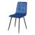 Set 2 scaune bucatarie Lexnitz albastru inchis negru [en.casa] HausGarden Leisure