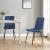 Set 2 scaune bucatarie Lexnitz albastru inchis negru [en.casa] HausGarden Leisure