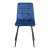 Set 2 scaune bucatarie Lexnitz albastru inchis negru [en.casa] HausGarden Leisure