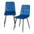 Set 2 scaune bucatarie Lexnitz albastru inchis negru [en.casa] HausGarden Leisure