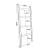 Suport prosoape Luumäki 120x47x2cm lemn natur design scara [en.casa] HausGarden Leisure