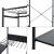 Garderobenständer Brønnøy 182x90x46cm Schwarz [en.casa] HausGarden Leisure