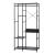 Garderobenständer Brønnøy 182x90x46cm Schwarz [en.casa] HausGarden Leisure