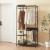 Garderobenständer Brønnøy 182x90x46cm Schwarz [en.casa] HausGarden Leisure