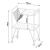 Carucior servire la masa Austrheim 73x50x33cm otel negru [en.casa] HausGarden Leisure