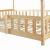 Pat casuta copii cu grilaj protectieTreviolo 200x140cm lemn natur [en.casa] HausGarden Leisure