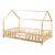 Pat casuta copii Sisimiut 200x140cm lemn natur [en.casa] HausGarden Leisure