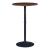 Masa bar Vantaa 100x60cm negru nuc [en.casa] HausGarden Leisure