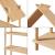 Raft carti copii Hamarøy 137x90x30cm bambus natur [en.casa] HausGarden Leisure