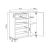Comoda Aurland 78,5x77x30cm stejar [en.casa] HausGarden Leisure
