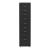Rollcontainer Kökar mit 8 Schubladen 109x28x41 cm Schwarz [en.casa] HausGarden Leisure