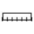 Cuier de perete Lyngen 75x10x20cm negru [en.casa] HausGarden Leisure