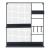 Organizator de perete Westre 70x60x11cm negru [en.casa] HausGarden Leisure