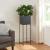 Suport plante Porsgrunn 100x30x30cm metal negru [en.casa] HausGarden Leisure