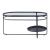 Masuta cafea Kumla 90x42,5x46cm negru [en.casa] HausGarden Leisure