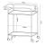 Carucior servire la masa Hole 72x62x45cm negru/efect stejar [en.casa] HausGarden Leisure