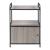Masuta cu dulap Gulen 60x43 x33cm negru/efect lemn stejar [en.casa] HausGarden Leisure