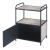 Masuta cu dulap Gulen 60x43 x33cm negru/efect lemn stejar [en.casa] HausGarden Leisure