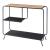 Masa consola Krødsherad 83x102x36cm negru/efect lemn stejar [en.casa] HausGarden Leisure