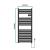 Radiator electric Ringebu 120x50x4,3cm negru [pro.tec] HausGarden Leisure