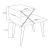 Masuta Bergen 50x40x55cm antracit texturat/lemn nuanta inchisa [en.casa] HausGarden Leisure