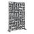 Perete despartitor Bernalda 180x120x40cm otel negru [casa.pro] HausGarden Leisure